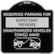 Signmission Reserved Parking for Expectant Fathers Unauthorized Vehicles Towed Away, A-DES-BS-1818-23107 A-DES-BS-1818-23107 - alternate 1